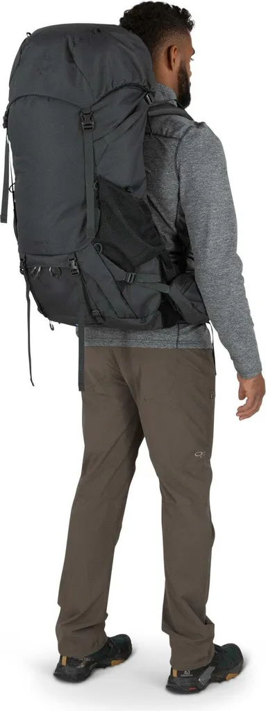 Sac de Rando Osprey Rook 50 avec Système Dorsal Ventilé AirSpeed Gris