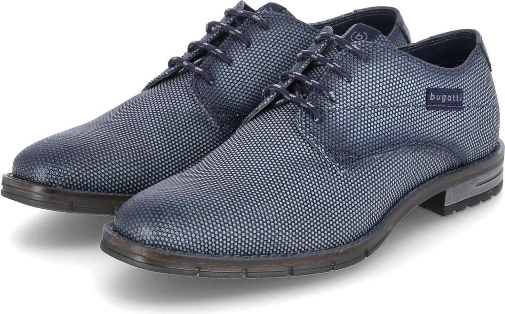 Bugatti Herren Schnürschuhe/ Halbschuhe Braun Glattleder Größe:40
