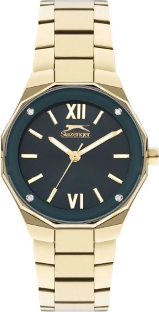 Montre femme tendance avec cadran vert et bracelet Slazenger élégant