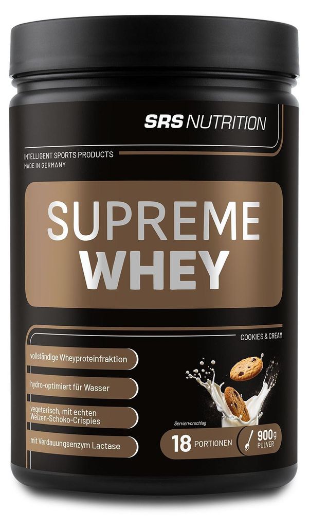 SRS Supreme Whey - 900 g - Dose Cookies & Cream Produktbild 