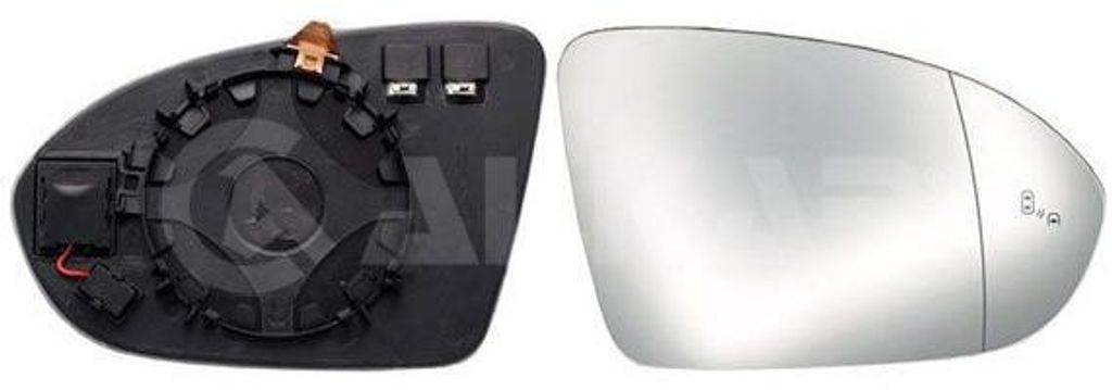 ALKAR Spiegelglas Außenspiegel Rechts für OPEL Astra K Sports Tourer (B16) Beheizbar Asphärisch 6496459