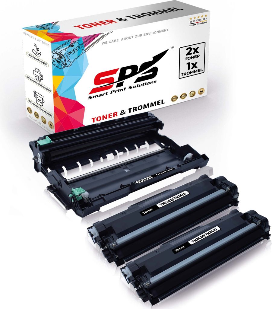 2X TN2420 Toner Schwarz + 1x DR2400 Trommel kompatibel für Brother MFC-L2750DW Brother DR2400 Brother TN2420 MFC-L2710 MFC-L2710DN MFC-L2710DW MFC...