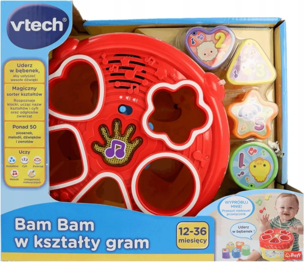 Aidez Bébé à Apprendre les Formes avec le Bam Bam VTech Interactif - 9