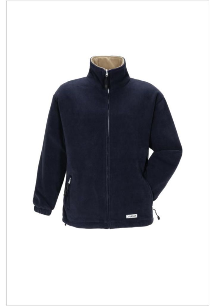 Planam  Outdoor Stream Fleecejacke marine/camel Gr. XL, Produktbild 