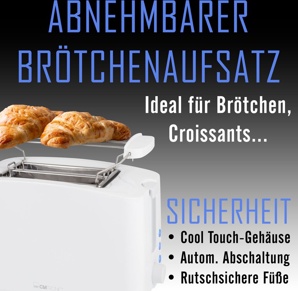 Clatronic kompakter Toaster 2 Scheiben | Toaster mit Produktbild 11