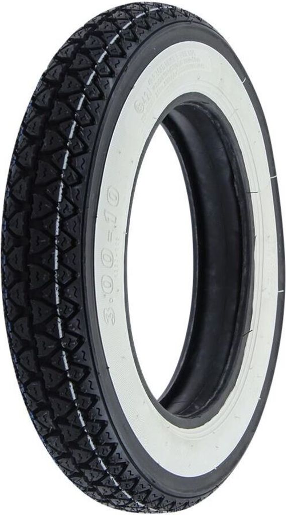Biała opona Kenda do skutera Vespa PK 50 XL, 3.00 - 10 cali Zdjęcie produktu 