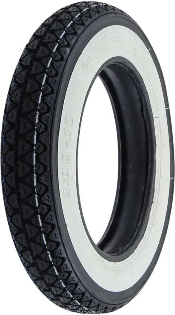 Pneu Kenda 3.00-10 flancs blancs pour rénovation Vespa PK 50 XL ville