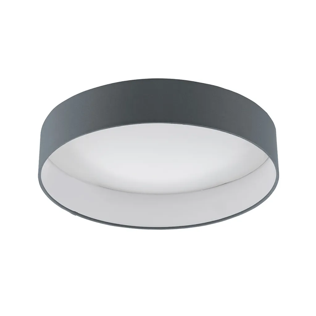 Palomaro Plafonnier LED Contemporain Blanc Anthracite Ø32cm EGLO