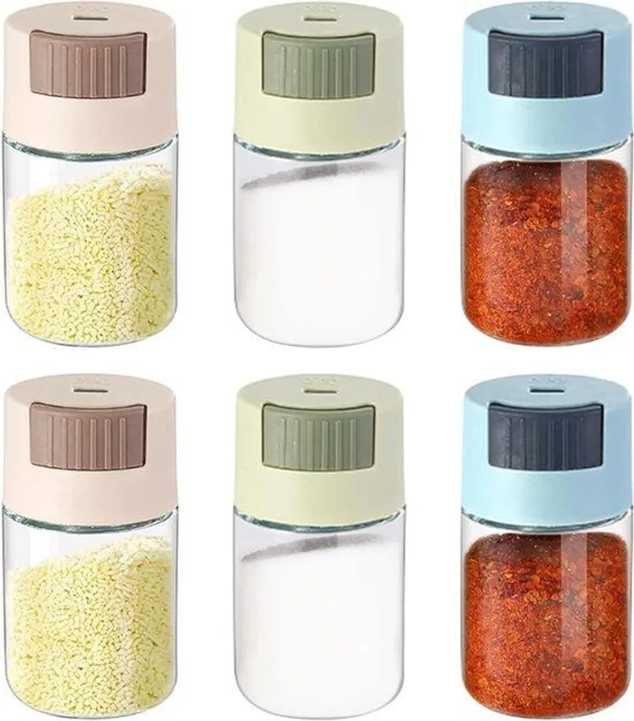 Boîte à herbes à dosage précis 0,5g et buse conique de cuisine, x6