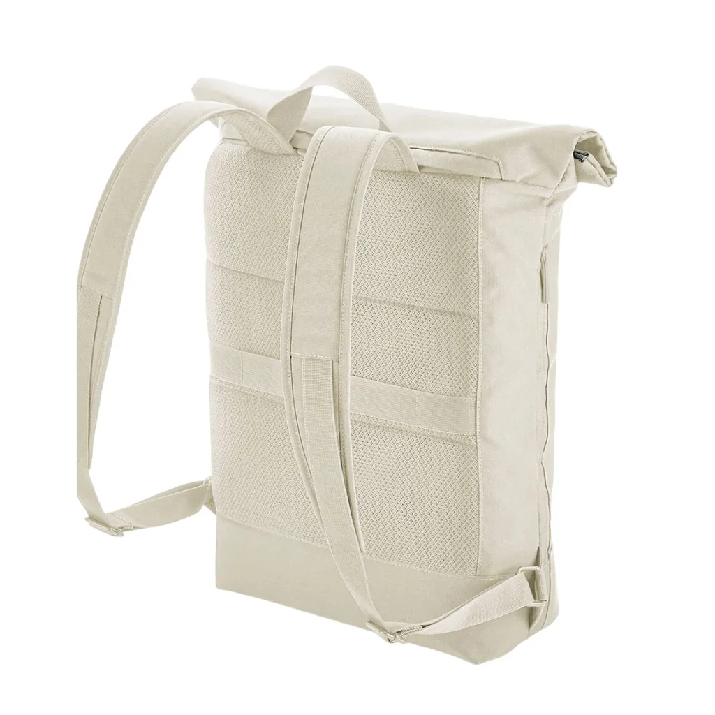 Sac à dos urbain roll top beige 15l format compact pour le quotidien - 2
