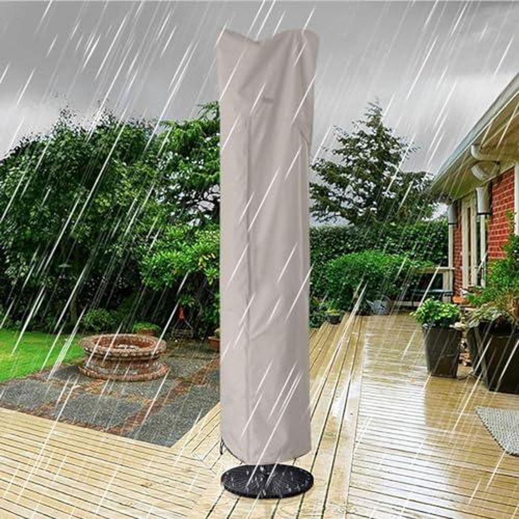 Outdoor Parasol Cover - Waterproof Cantilever Umbrella Protector | Oxford Cloth, Type A 9–13ft, Type B 7–11ft or 15ft Double-Sided, Heavy Duty ...