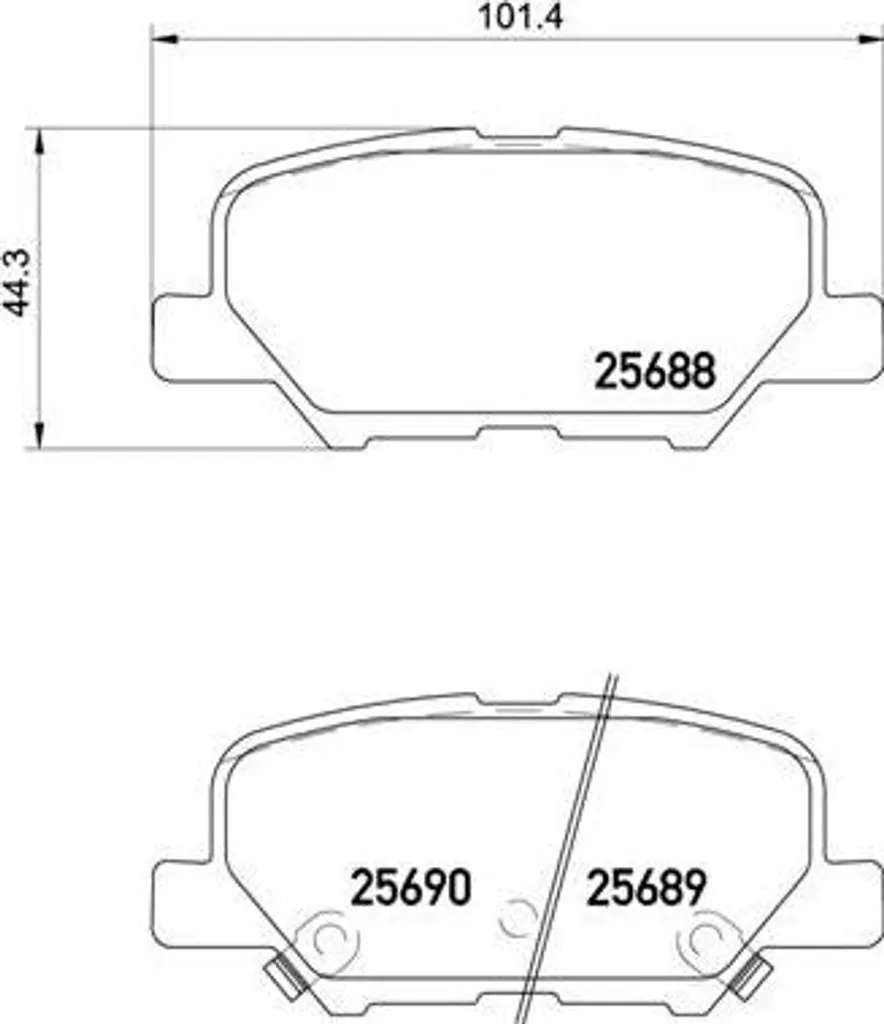 Sécurité freinage : plaquettes Brembo P 61 111 pour Citroën C4 Aircross
