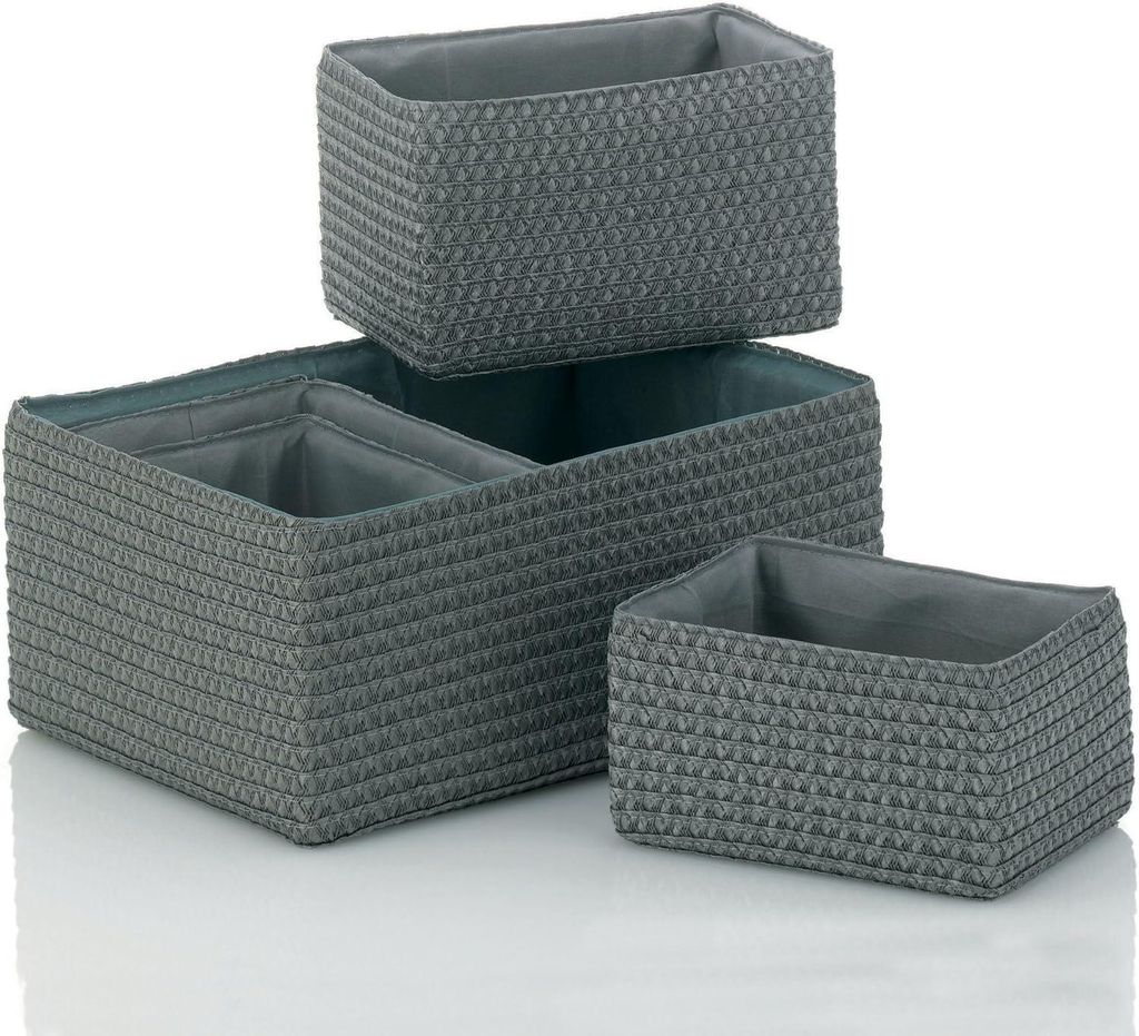 Kela Korb-Set Rimossa PP-Kunststoff grau 5tlg, 21783