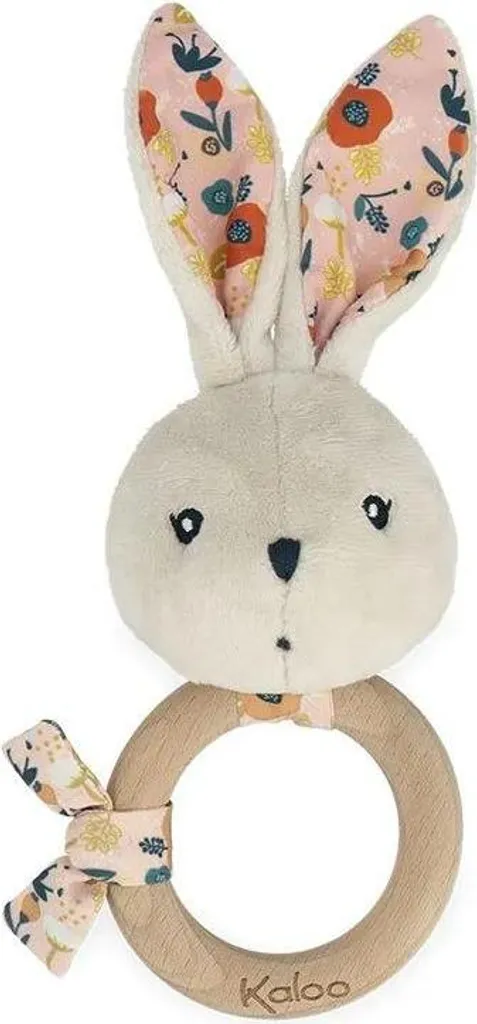 Hochet d'Éveil Kaloo Lapin Coquelicot - Idéal pour Cadeau de Naissance