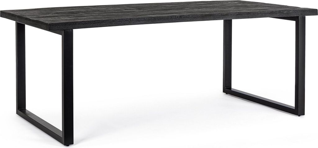 Esstisch Hastings 200x100x76cm in schwarz aus Mango-Holz Produktbild 