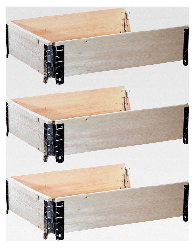 Palettenrahmen aus Holz für den Gemüseanbau 120x80x20