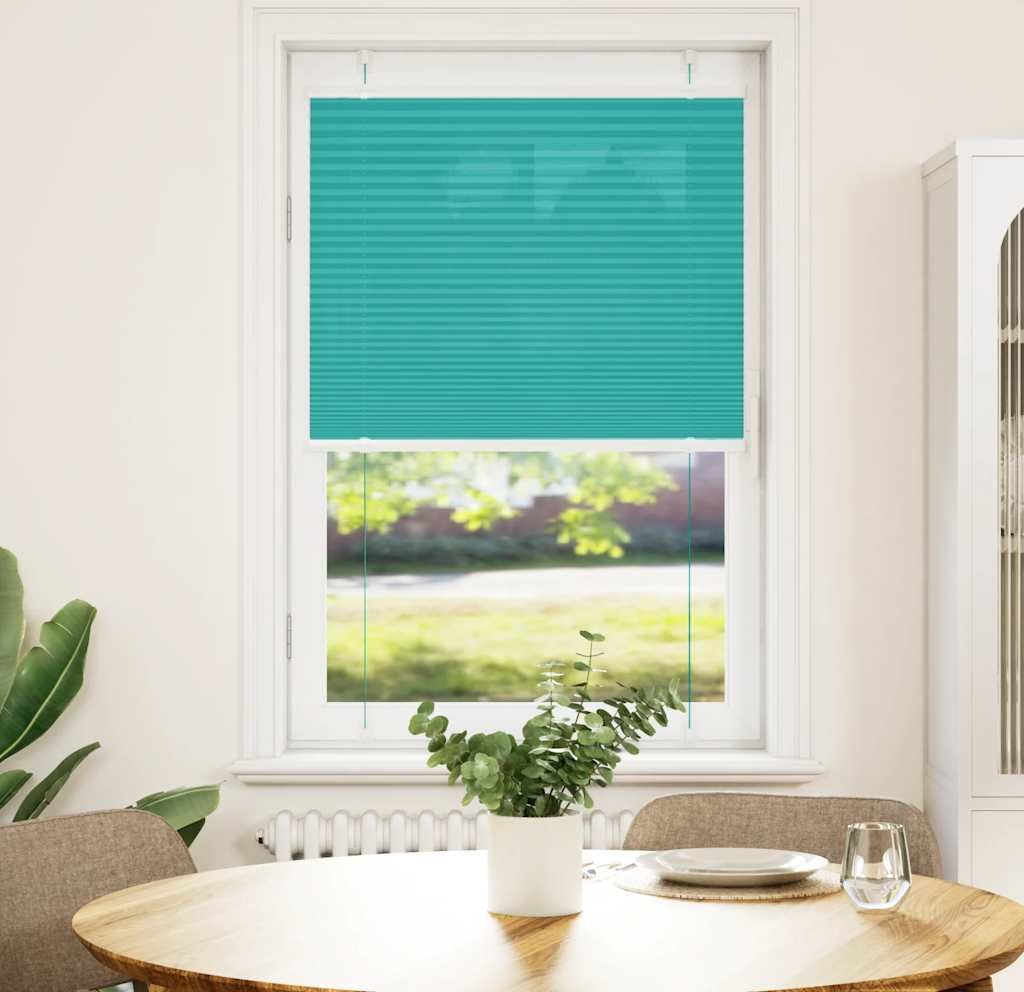 Möbel Plissee Petrolgrün 70x100 cm Stoffbreite 69,4 cm Polyester - Rollos CLORIS3946161