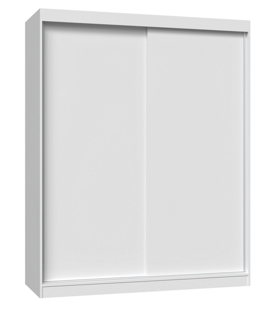 Kleiderschrank 160 cm mit Schiebetüren RANNO 4 – weiß