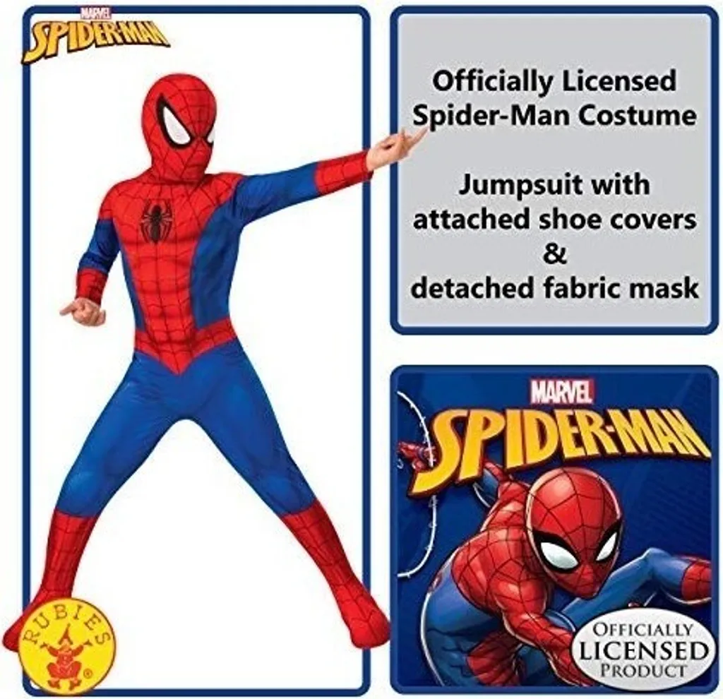 Panoplie Spiderman Classic avec masque et combinaison imprimée 3D - 5