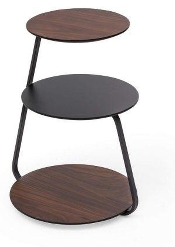 Dreistufiger Beistelltisch Wohnzimmer Ablagetische Moderner Holztisch