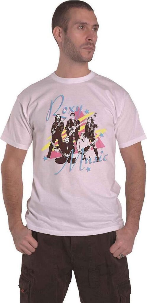 Roxy Music - T-Shirt für Herren/Damen Uni RO2758 (M) (Weiß)