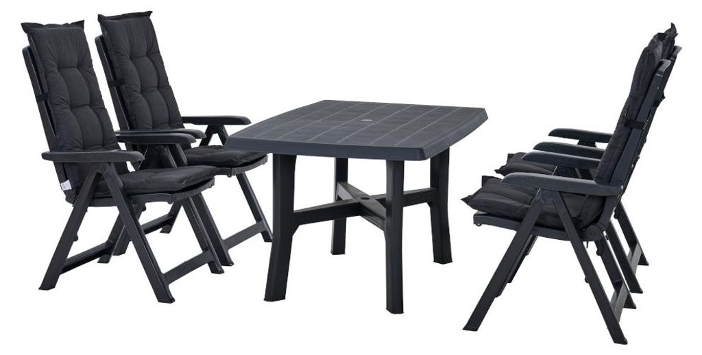 Pro Garden Set Tampa Klappsessel mit Tisch und Auflagen Produktbild 