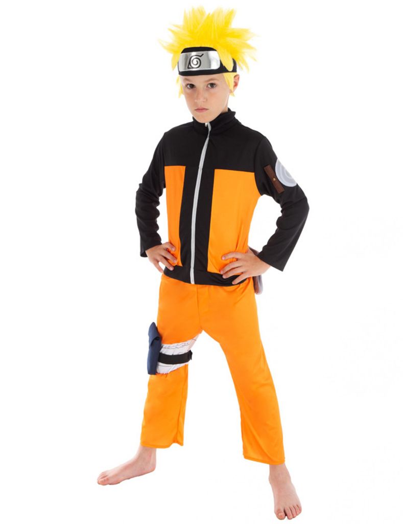 Naruto Shippuden Uzumaki Anime Cosplay Kostüm Fasching Karneval Jacke Hose 