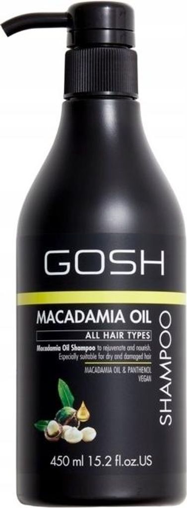 Gosh Haarshampoo mit pflegendem Macadamia-Öl, 450 ml