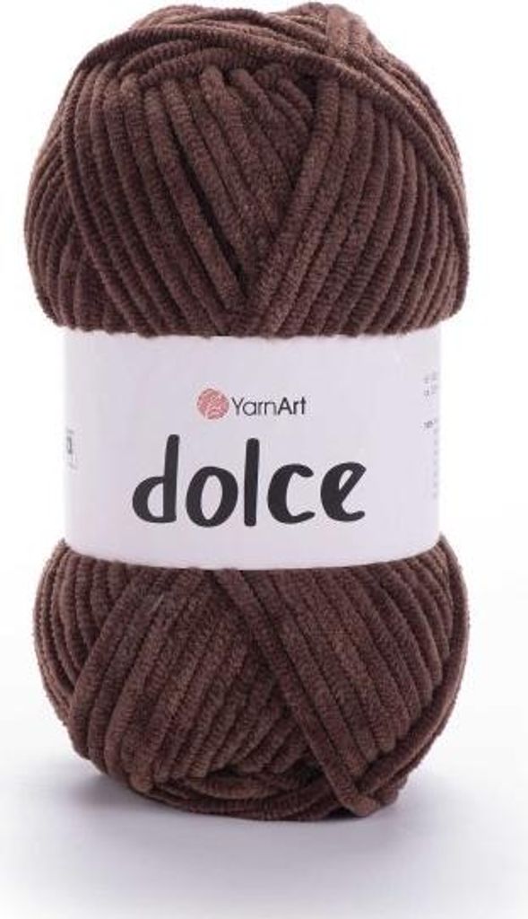 YarnArt Dolce Wolle 791 Mokka, 120m/100g, Weich & Produktbild 