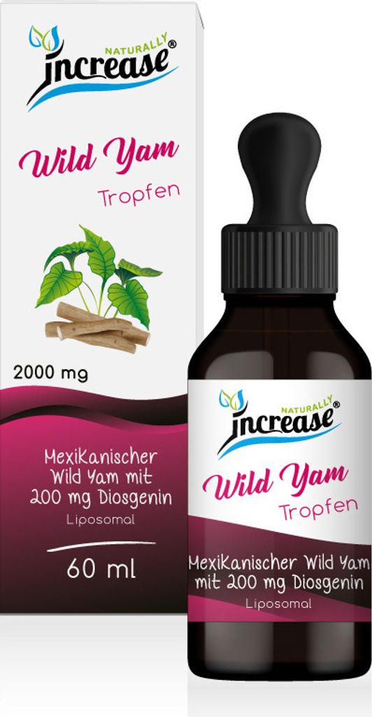 Liposomale Wild Yam Tropfen hochdosiert - (60.000mg Wild Produktbild 