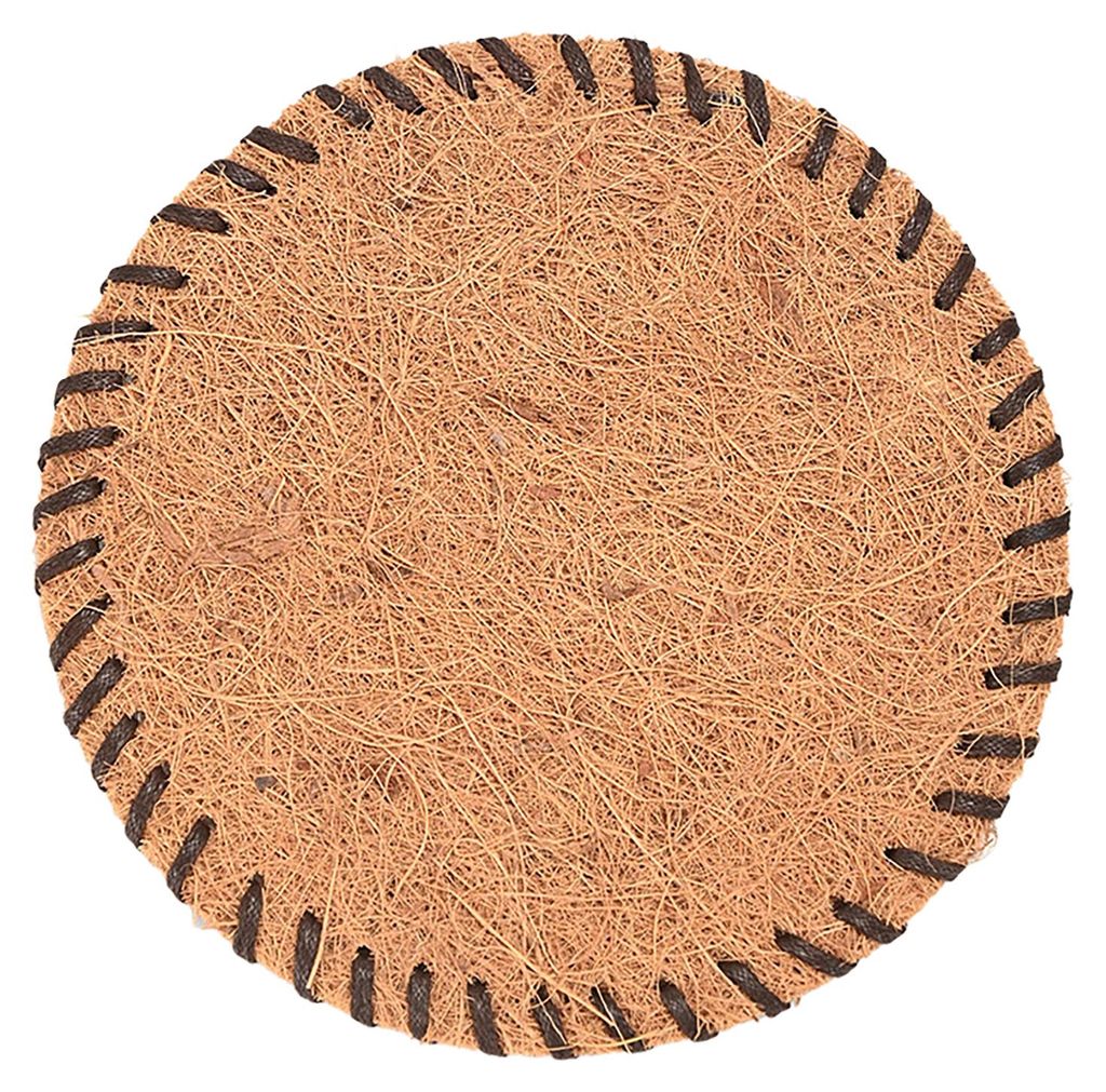 Handgewebter Kokosfaser-Teeuntersetzer, hitzebeständig, Naturborstenmatte für Teekannen und Tassen, rustikales Palmfaserpad für die Teezeremonie...