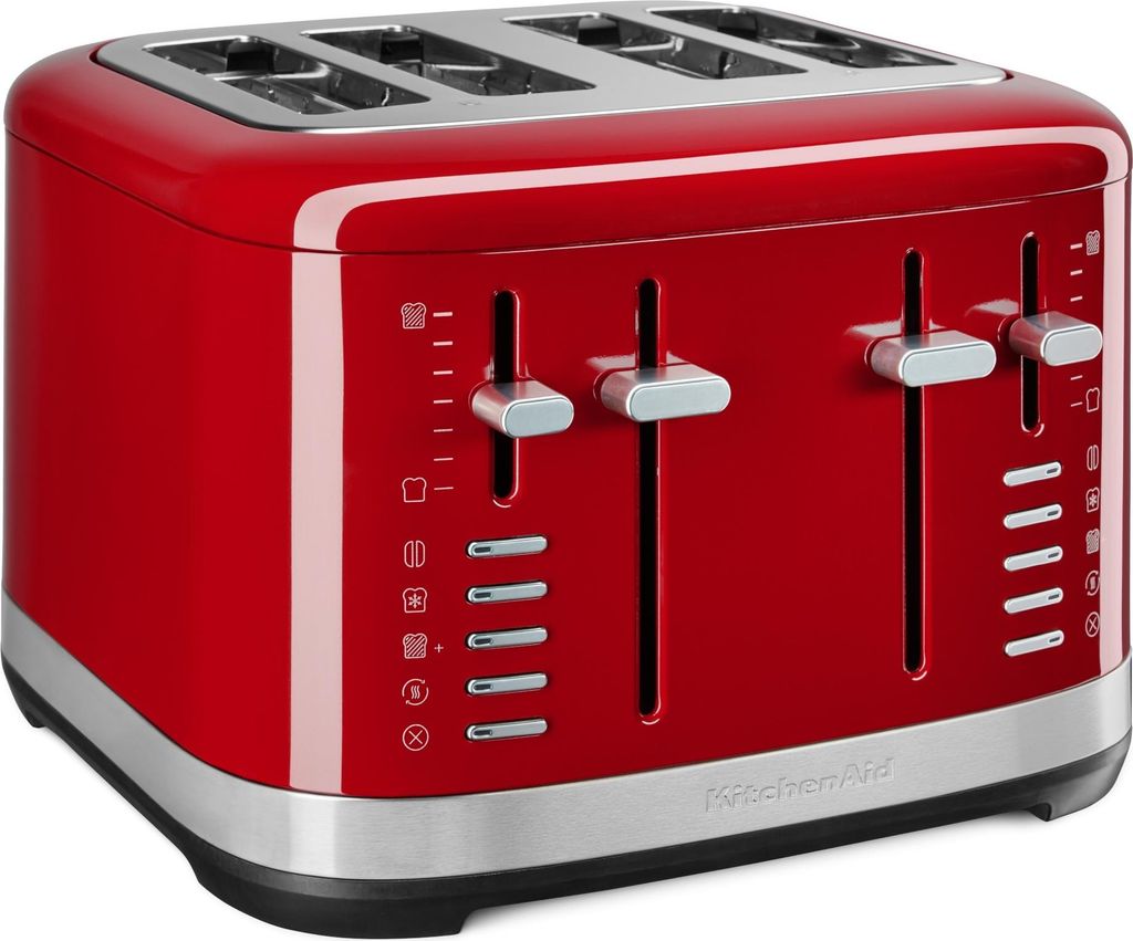 KitchenAid 4-Scheiben Toaster Artisan 5KMT4109, Farbe:Empire Rot
