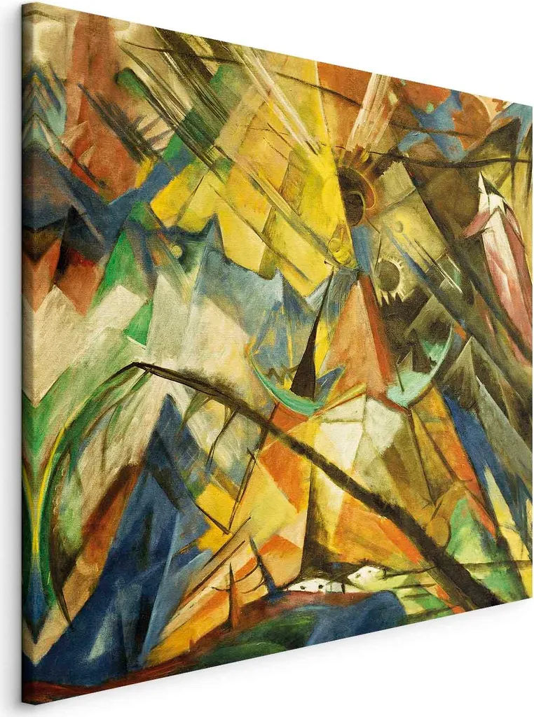 Quadro su tela italiano - Tirolo (Franz Marc) 80x80 cm Riproduzioni l-F-15099-b-a