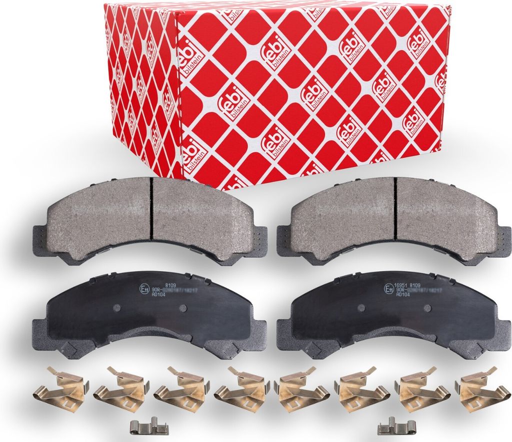 Febi Bremsbeläge Satz Bremsklötze für ISUZU Elf Pritsche/Fahrgestell (NKR8, NKQ8) 16951