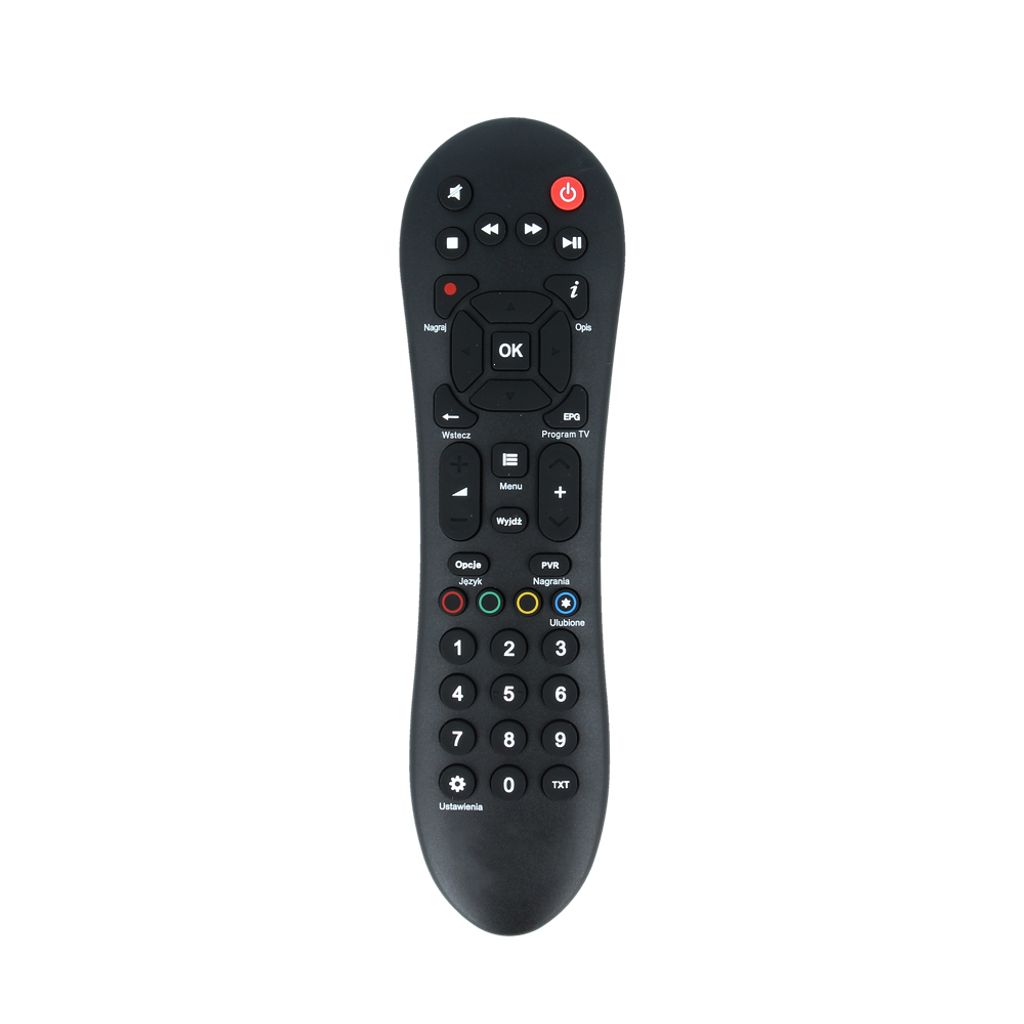 Telecomando per decoder Polsat Evobox, senza logo Immagine del prodotto 