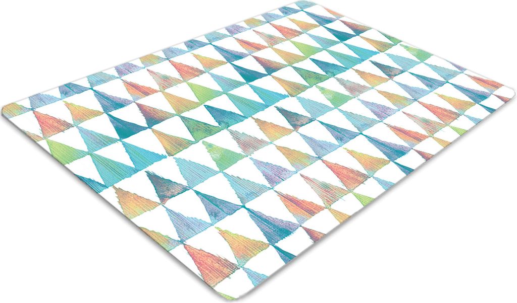 Stuhlunterlage Bürostuhlunterlage 120 cm x 90 cm Bodenmatte Bürostuhlunterlage - Geometrische Dreiecke