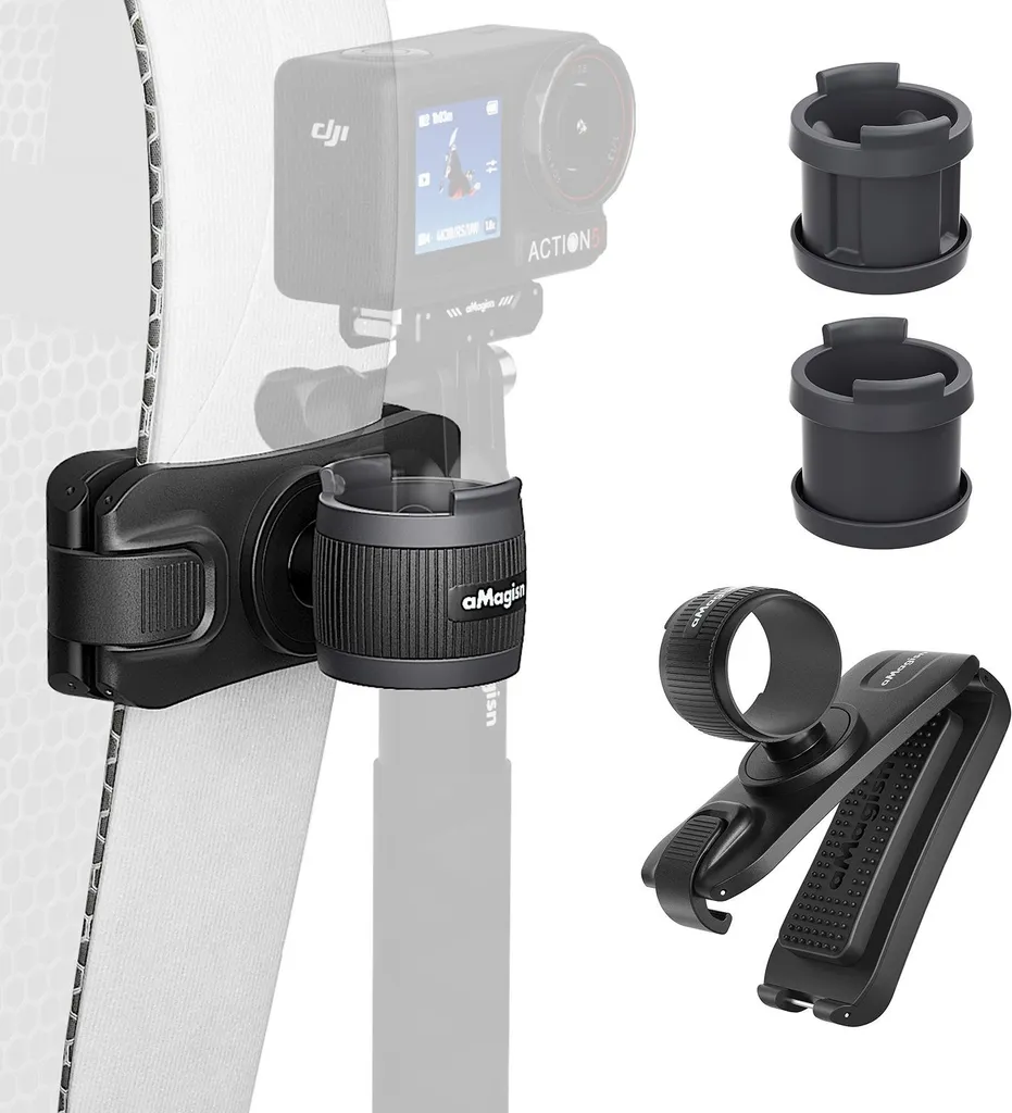 Support Selfie Stick en ABS et Silicone Antidérapant pour Insta360 Noir - 14