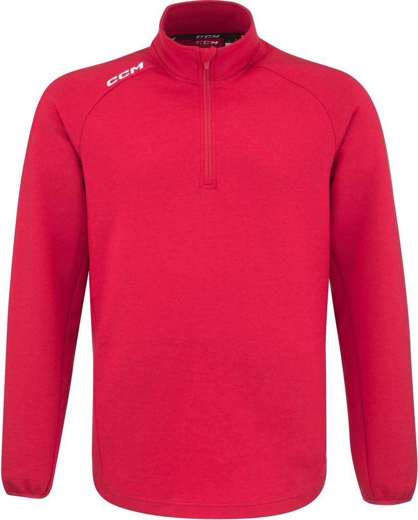 1/4 Sweater CCM Locker Room Junior rot M Produktbild 