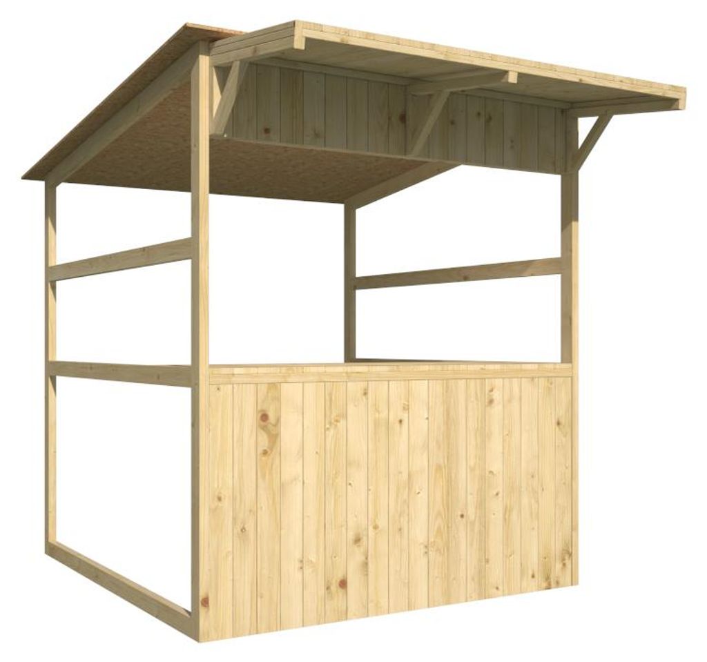 Marktstand - Verkaufsstand Anton 16 mm naturbelassen Produktbild 