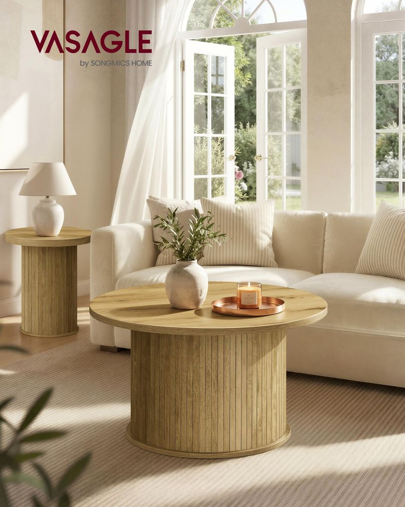 VASAGLE MIRIANA Kollektion - Couchtisch rund, Produktbild 