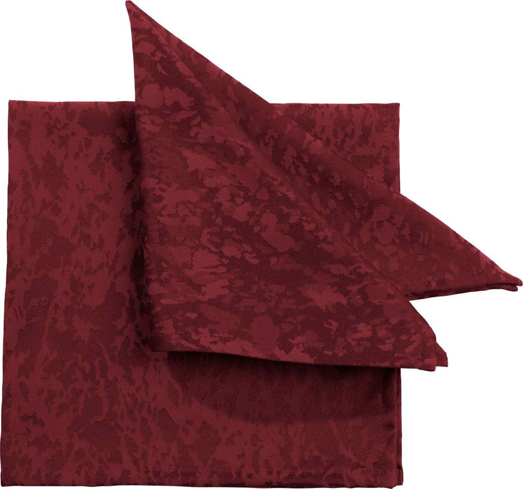 Pichler Jacquard mit Fleckschutz marmoriert Serviette 6er Set 40 x 40 cm MARBLE Rechteck bordeaux