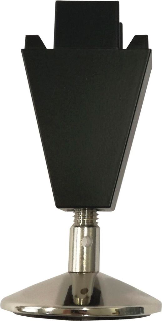 Volpato Sockelfuß 90mm passend zum Regalsystem Stili, Aluminium schwarz eloxiert