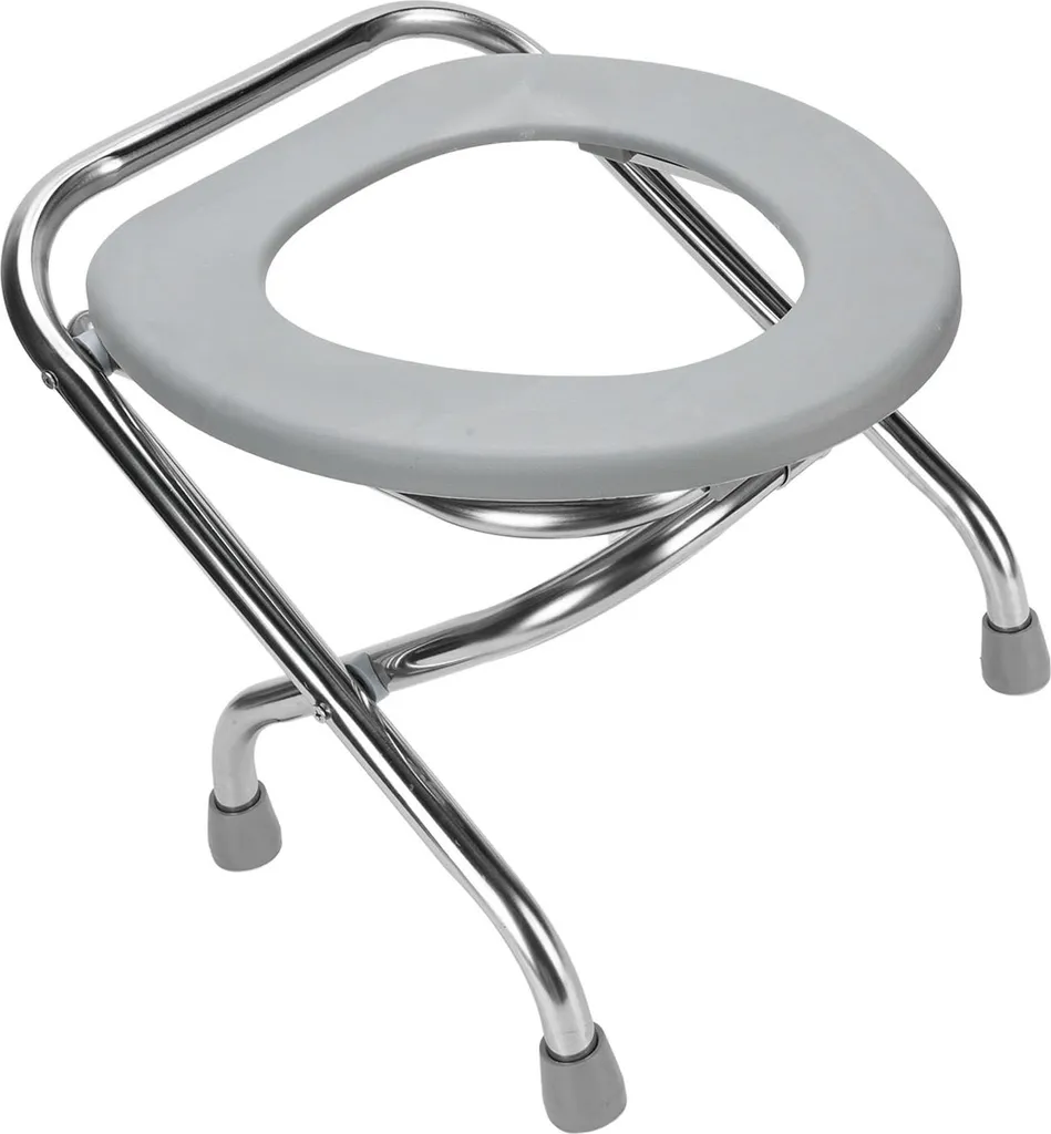 Chaise de toilettes pliable antidérapante - Solution sécurité salle bain - 4