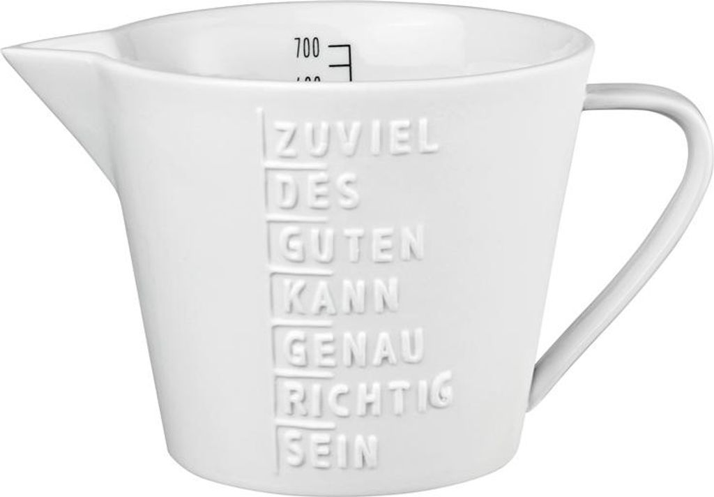 Messbecher "Zuviel des Guten kann genau richtig sein" Produktbild 