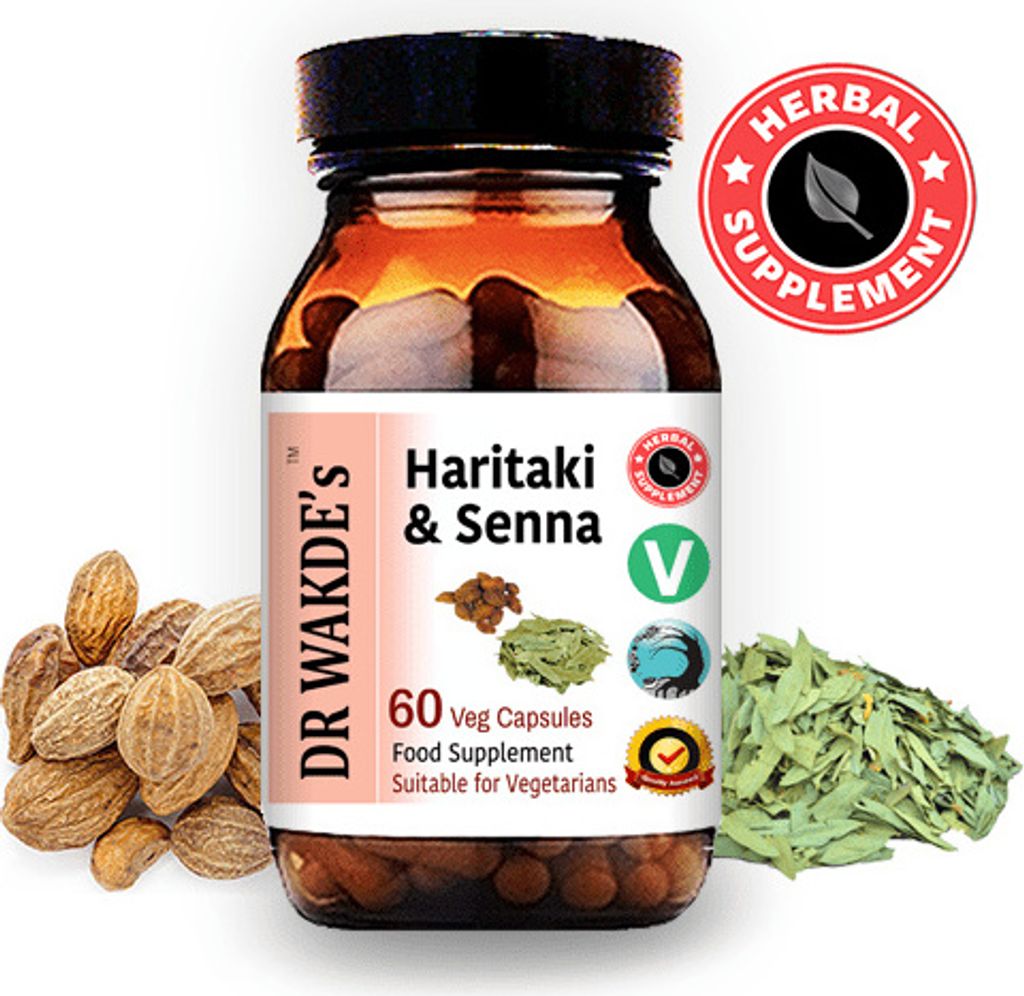 DR WAKDE'S Haritaki & Senna Kapseln | 60 Vegi Caps | Ayurveda-Supplement | Vegan | 100% Kräuter | Mengenrabatte | Am selben Tag Versand