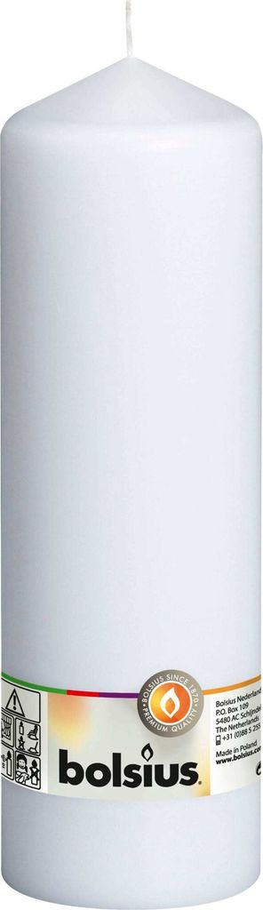 Świeca pieńkowa biała 250 x 80 mm Zdjęcie produktu 