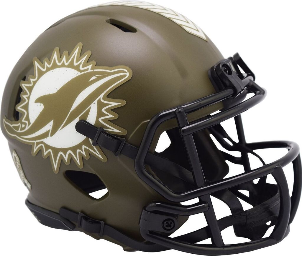 Riddell Speed Mini Football Helm SALUTE Miami Dolphins