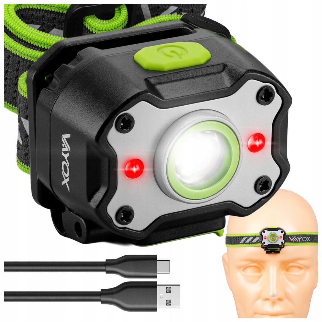 Vayox LED lampa czołowa VA0452, 650lm | Lampa czołowa, Zdjęcie produktu 