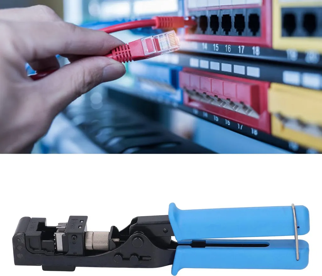 Outil RJ45 90 Degrés Haute Performance pour Modules Keystone CAT6 CAT5e - 12