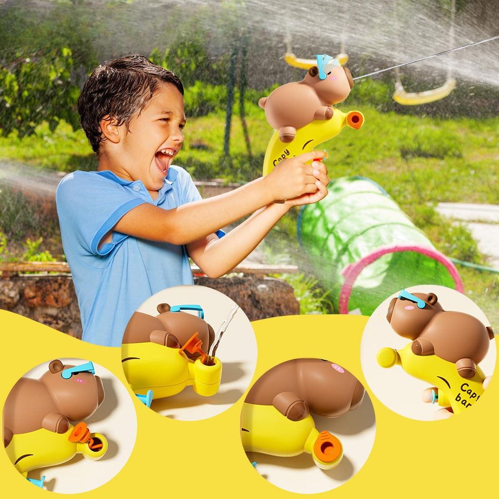 Mini Pistolet à Eau Hippocampe | Jouet Aquatique Enfant 9cm | 3 Couleurs